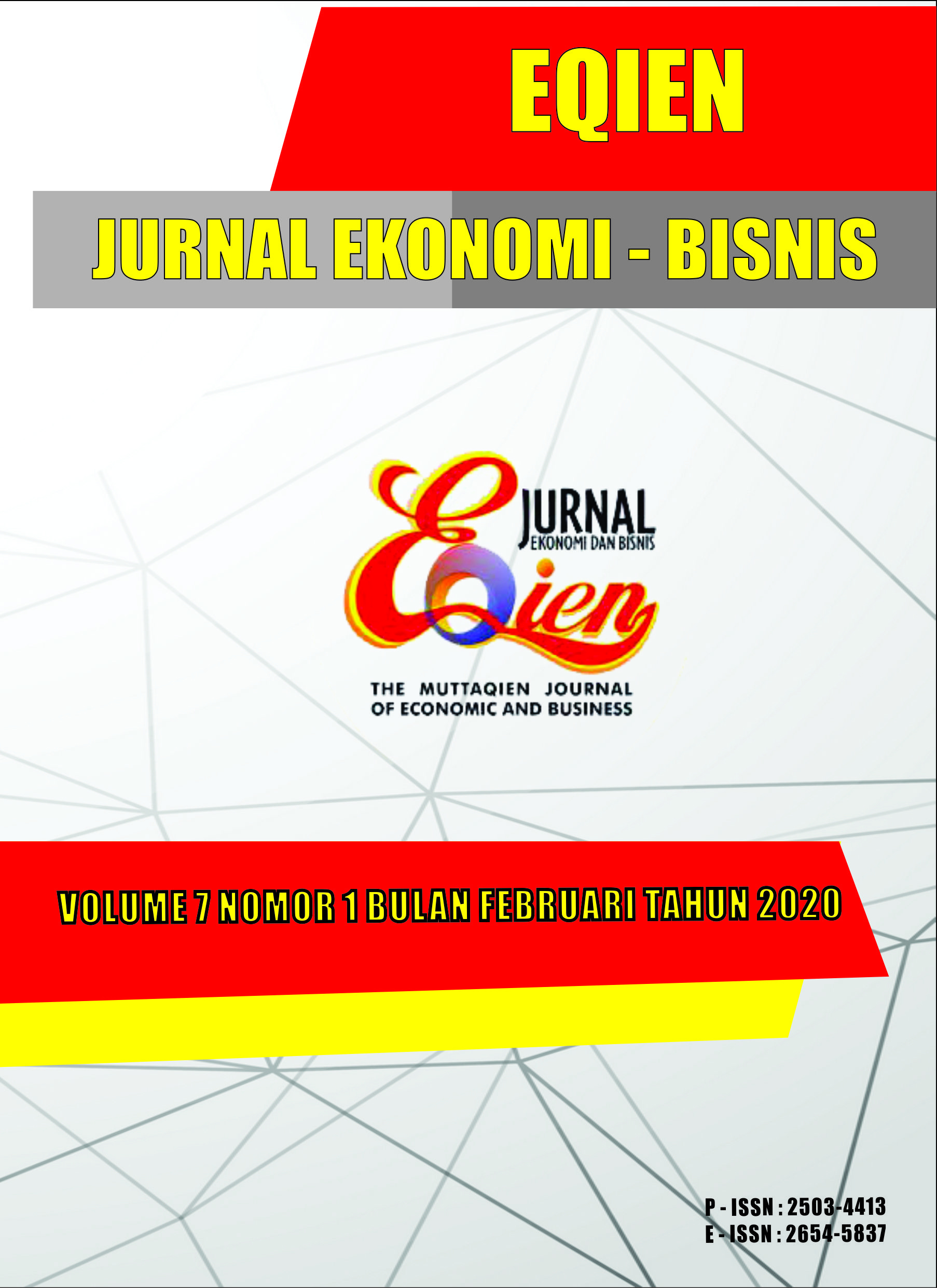 View Vol. 7 No. 1 (2020): JURNAL EKONOMI DAN BISNIS “E-QIEN”