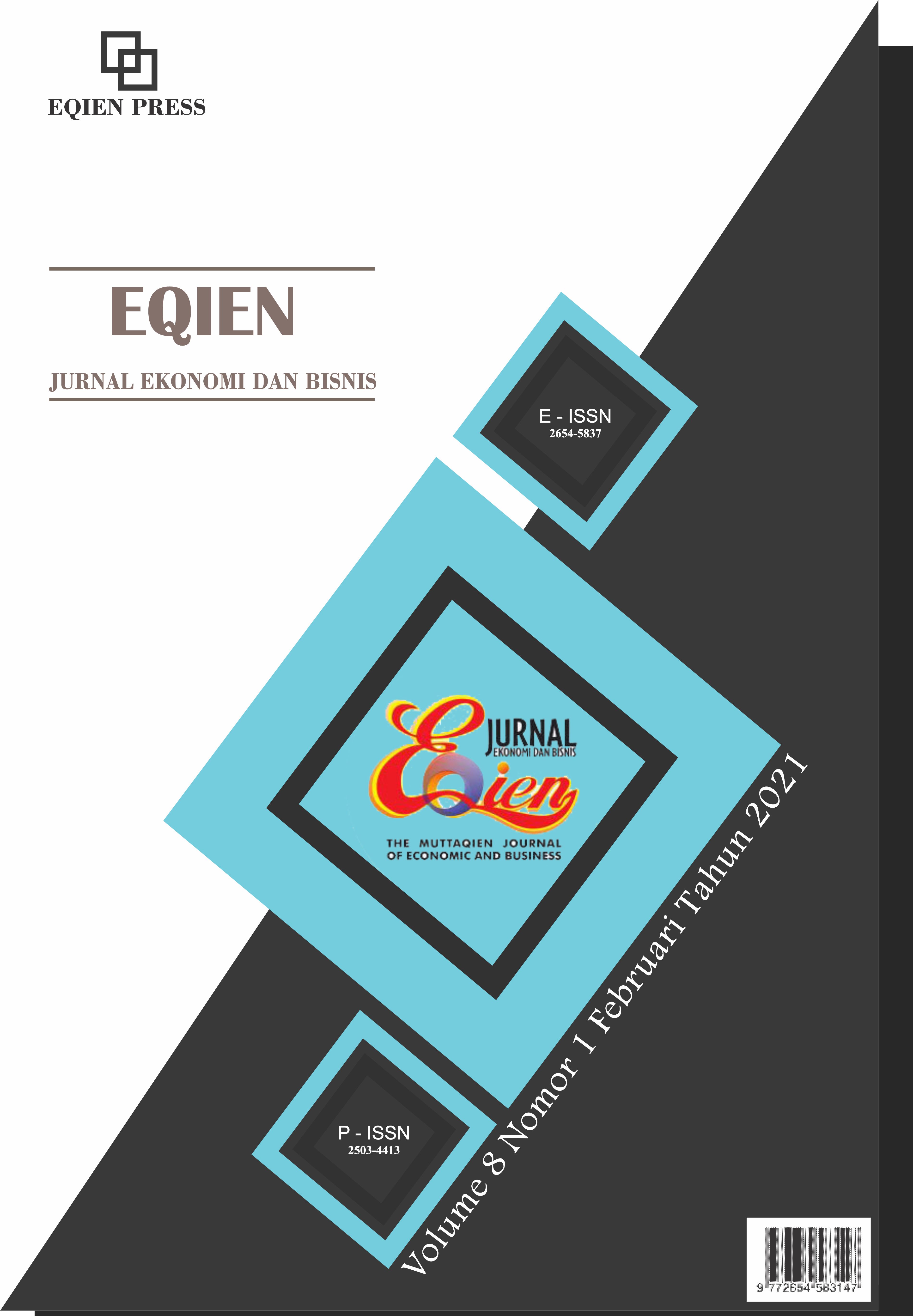 					View Vol. 8 No. 1 (2021): EQIEN -  JURNAL EKONOMI DAN BISNIS
				