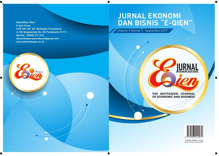 					View Vol. 4 No. 1 (2017): JURNAL  EKONOMI DAN BISNIS “E-QIEN”
				